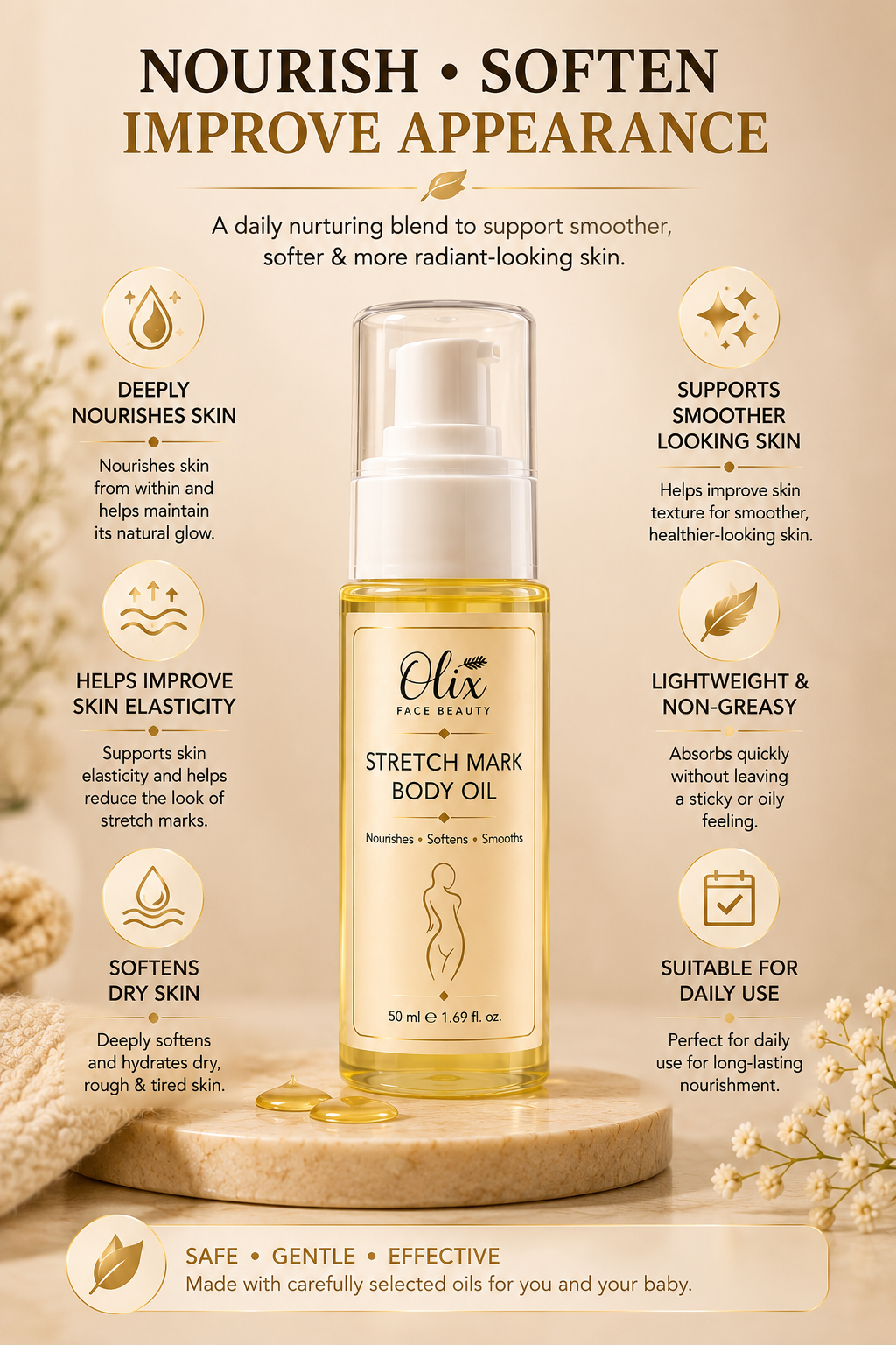 Stretch Mark Body Oil